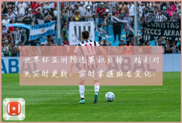 世界杯亚洲预选赛积分榜，精彩对决实时更新，实时掌握排名变化，精彩不容错过